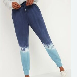 Old Navy Women’s Shades of Blue Tie Dye Jogger Pants Size XL